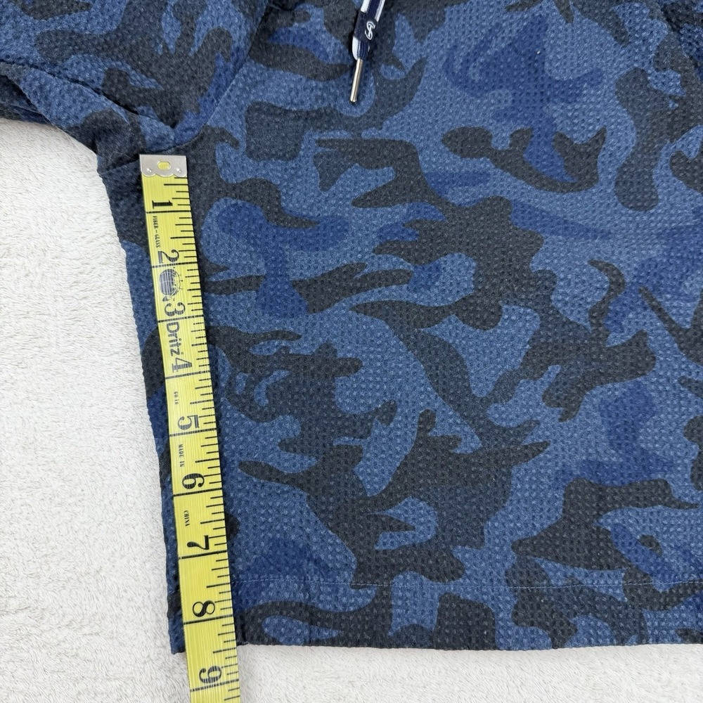 FootJoy x Todd Snyder Seersucker Golf Shorts Men's XL Stretch Designer Blue Camo - Picture 15 of 16